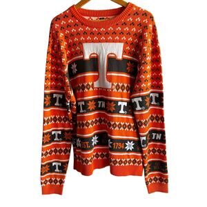 UNBRANDED Tennessee Vols orange VTG fair isle sweater college volunteers SZ XXL